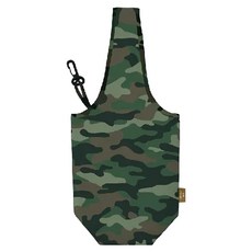 猴子設計有限公司 環保飲料袋 約15x33.5公分 聚酯纖維 塑膠 綠迷彩, 1個