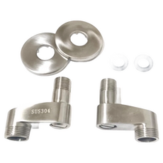 開關彎頭 台灣製造 精緻質感 含法蘭蓋與橡膠墊片, 7 x 6.7cm, SUS304