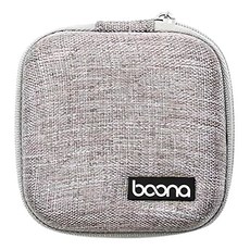 LOTUS 樂特斯 手機配件收納包 耳機 傳輸線 充電器 8 x 8 x 4cm, 正方形 灰色, 1個