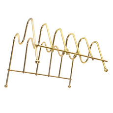 YI SHUIN 亞晨 餐盤架 不鏽鋼線材製造 尺寸 17.5(L) x 17.4(W) x 8.6(H) cm, 1個