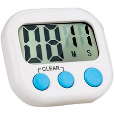 i cores 磁吸式廚房電子計時器 JS-118, 白色, 1個