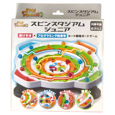Hanayama 旋轉棋盤遊戲 Spin Stadium Jr. 程式設計思維路線策略 6歲以上適用, H-059299, 1個