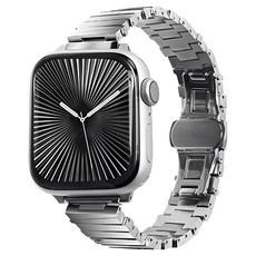 LAUT 萊德 錶鏈式不銹鋼錶帶, 銀色, 1個