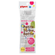 pigeon 貝親 兒童訓練水杯替換吸管, 1包, 透明