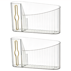 壁掛垃圾袋抽取盒, PET材質, 191g, 尺寸如圖所示, 透明色, 2個