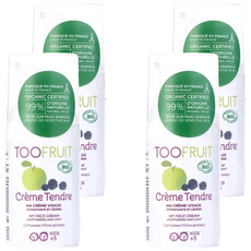 TOOFRUIT 果漾清爽水潤乳液, 添加蘋果與桑椹萃取水, 適用於五歲以上各種膚質, 30ml, 4瓶