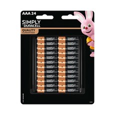 DURACELL 金頂 台灣公司貨 Simply 鹼性AAA電池4號, 24入, 1組