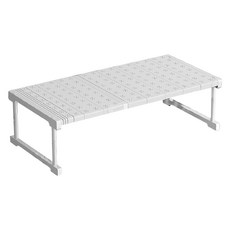 艾米購物 衣櫃收納伸縮隔板 67~88 x 24 x 32cm, 白色, 1個