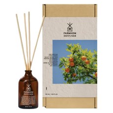FARMHOM 室內香氛擴香瓶 柑橘, 棕色, 1個, 100ml