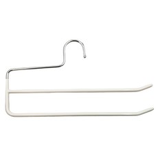 SHIMOYAMA 浸膠雙排褲架 5個, 白色, 1組