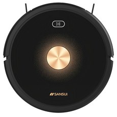 SANSUI 山水 SRV-A11 WIFI 智能掃拖掃地機器人 送一年耗材 32 x 32 x 8cm, 黑色