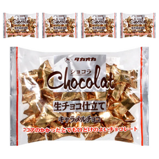 高岡食品 焦糖巧克力風味糖，宛如果仁糖般在舌尖上的觸感, 163.2g, 5袋