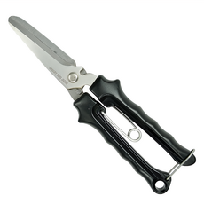 CANARY 長谷川刃物 剪刀大力士，多用途附齒剪刀 直刃，刀長65mm，總長215mm，不鏽鋼材質, NAW-215, 1支