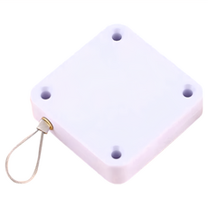 免打孔自動閉門器 ABS材質包塑鋼絲 3M無痕貼 PC卡扣 6.3x6.3cm, 1個