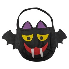 摩達客 COSPLAY派對變裝 吸血蝙蝠超Q糖果袋, 22 x 22 x 5cm, 黑色, 1個