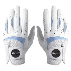 X-蜘蛛 女性用 全羊皮 高爾夫手套 雙手用, 混色, 1組