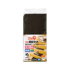 LEC 吸附水洗地墊 15片套裝 防滑 防音 自由剪裁 減少走路噪音 適用於長者/兒童/寵物, 22 x 45cm, 棕色, 1包