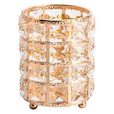 éclat 極致奢華炫彩水晶化妝刷具收納筒, 直徑8.5 x 12cm, 280g, 1個