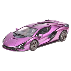 HH 1/64 藍寶堅尼模型 LAMBORGHINI SIAN FKP 37 Viola 30 超跑系列, 紫羅蘭色, 1個
