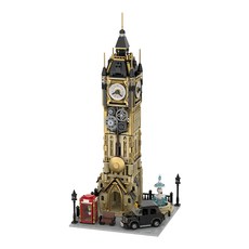 PANTASy 拼奇 收藏積木 蒸汽龐克 鐘樓公園, 57.5cm高, 1組