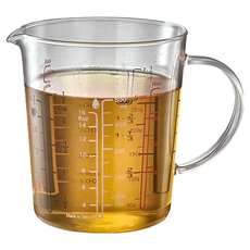 Pearl Horse 寶馬 500cc 玻璃刻度料理杯，耐熱玻璃，台灣製造, TA-G-05-500, 500ml, 1個