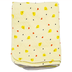 防水透氣超薄尿墊2入組, 黃色, 1組