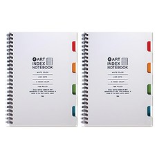 IBIS 4色藝術索引筆記本 (SP) (12285), 2個, 白色