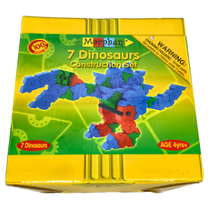 Morphun 莫爾芬 恐龍創意組, 7 Dinosaurs Construction Set, 適合4歲以上兒童, 1盒