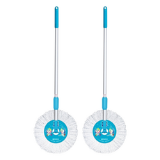 EASY CLEANER 家簡塵除 加強版手壓拖把架組 清潔拖地使用, 2組