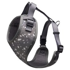 Pets Family 寵物背帶反光網布, 1個, 灰色
