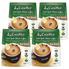 CHEKHUP 澤合 怡保白咖啡 三合一 減糖16%風味, 35g, 12包, 4袋