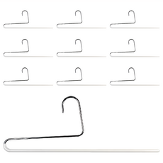 MAWA 德國原裝進口時尚經典收納單排褲架 35cm 白色 10個