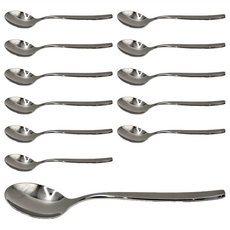 WMF 餐具 Bistro 0400 系列 大茶匙 TEA SPOON 德國 Cromargan 不鏽鋼, 銀色, 1組
