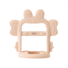 tgm 白金矽膠螃蟹手腕型固齒器，3個月以上寶寶適用, 固齒器 + 收納盒, 螃蟹淺粉, 1個