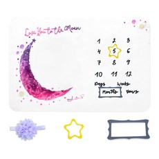 Kori Deer 可莉鹿 法蘭絨嬰兒童成長紀錄日期毯安撫毯包巾