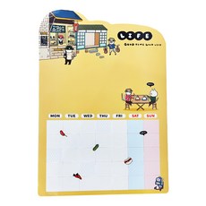 CCHING 青青文具 留言板 貓行李 簡單生活, 406 x 287 x 0.5mm, 軟磁