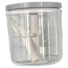 ECoco 可收納大拉環食物調理器-經典灰 1000ml 420不鏽鋼, 大號(120 x 130mm), 1個