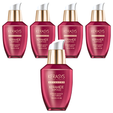 KERASYS 深層修護安瓶護髮精華 含神經醯胺和5種精油 適用於極度受損髮質, 70ml, 5瓶