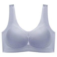 bebehome 冰絲無痕無鋼圈內衣 灰色 57%錦綸 43%氨綸, L