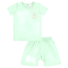 baa baa sheepz 抱抱羊 短袖糖果套裝 綠色 95% 嫘縈 (竹纖維), 3~4歲