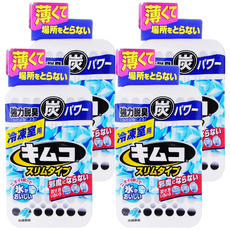 小林製藥 冷凍庫專用活性碳除臭劑, 日本雙重活性炭成分, 長效除臭180天, 消臭+防潮+保鮮, 三效合一, 26g, 4個