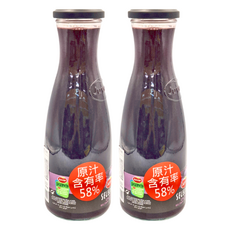 Juver 茱兒 紅葡萄汁, 原汁含有率58%, 850ml, 2瓶