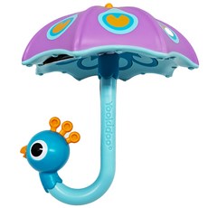 Yookidoo 孔雀小雨傘，促進感官發展，發展精細動作技能，觀察水流變化，18個月以上, 紫色, 1個