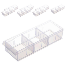 KEYWAY 聯府 FINE隔板整理盒 W9 26.6 x 9 x 5.7cm, LF3004, 8個