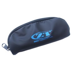 Zero Tolerance 美國ZT折刀配件-人造羊毛內裡防水收納袋 ZTpouch, 刀具保護套, 輕巧便攜, 黑色, 14 x 6.5cm, 1個