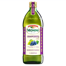 MONINI Oils 莫尼尼葡萄籽油 義大利原裝進口 高發煙點 健康烹飪首選, 1瓶, 1L
