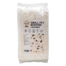 MiniFeet 小動物舒適紙棉，白色，450g，天然紙漿, 1包