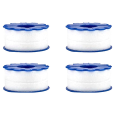 水龍頭過濾器 四件組 PP棉濾芯, 5.5 x 5.5 x 3cm, 1組