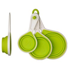 Premier 摺疊矽膠量杯4件組, 1組