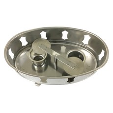 MIKA HOUSE 橘之屋 魚蒸鍋下座, 不鏽鋼材質，易導熱耐用，連動式活動開關，輕鬆熄滅火源, 27cm, 1組